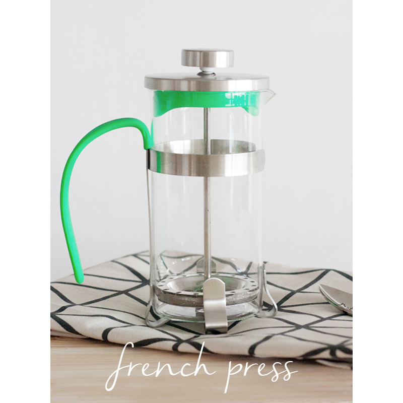 FRENCH PRESS - YEŞİL KULPLU - 350 ml.